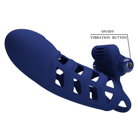 Pretty Love Altaf Silicone Vibrating Penis Sleeve BI-026237-3