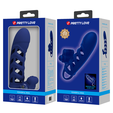 Pretty Love Altaf Silicone Vibrating Penis Sleeve BI-026237-3