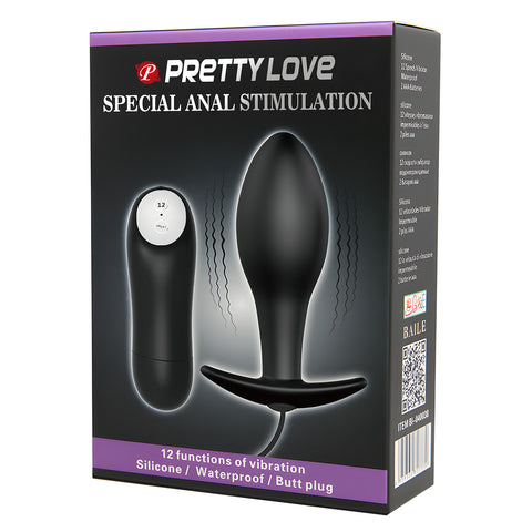 Pretty Love Special Anal Stimulation Butt Plug w Remote - 038