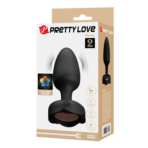Pretty Love Varian 2 Vibrating Butt Plug with LED Lights BI-040182