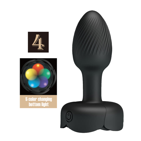 Pretty Love Olman 4 Vibrating Butt Plug with LED Lights BI-040184