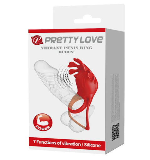 Pretty Love Ruben Penis Ring Red BI-210311