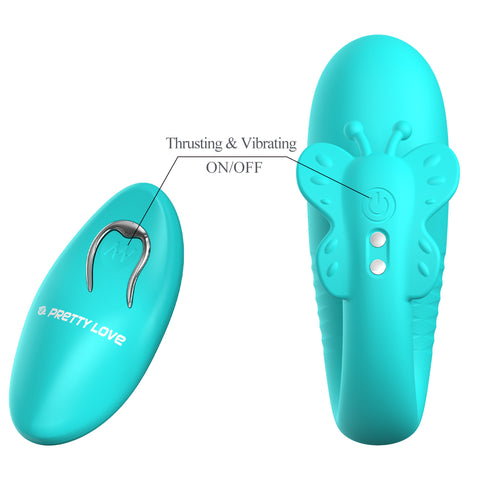 Pretty Love Remi Butterfly Vibrator Teal Bi-300093 W