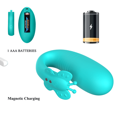 Pretty Love Remi Butterfly Vibrator Teal Bi-300093 W