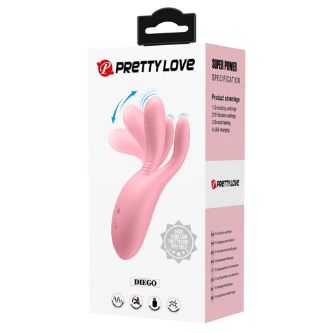 Pretty Love Diego Clitoral Vibrator Pink BI-300099