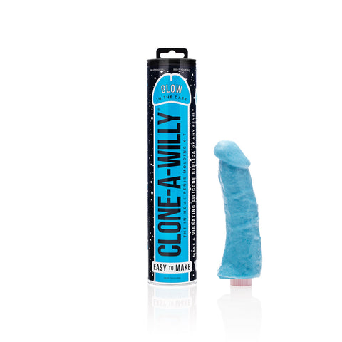 Clone-A-Willy Vibrating DIY Dildo Kit Blue Glow in The Dark