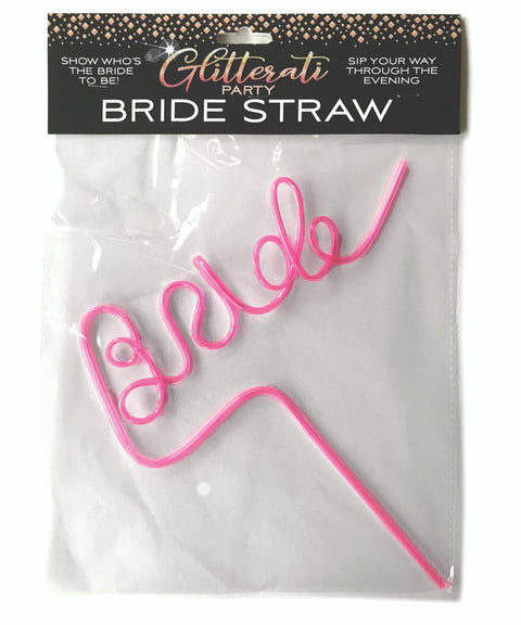 Glitterati Bride Straw Pink