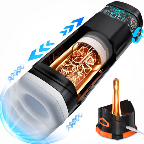 Cyberskin The Titan Thrusting & Vibrating Auto Masturbator with Heater