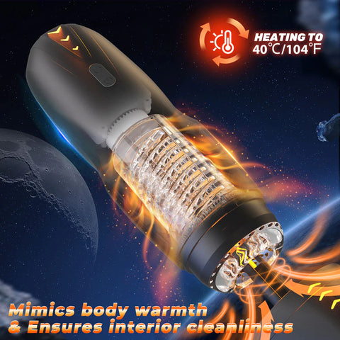 Cyberskin The Galaxy Voy Thrusting & Rotating Auto Masturbator with Heater
