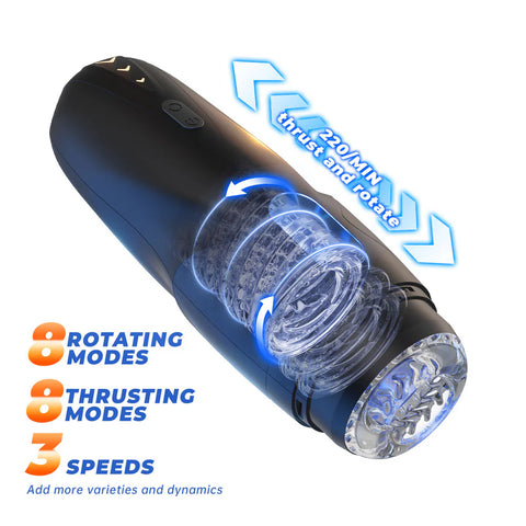 Cyberskin The Galaxy Voy Thrusting & Rotating Auto Masturbator with Heater