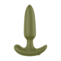 Forto Pointed Vibrating Anal Plug Green