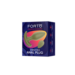 Forto Vibrating Anal Plug Green