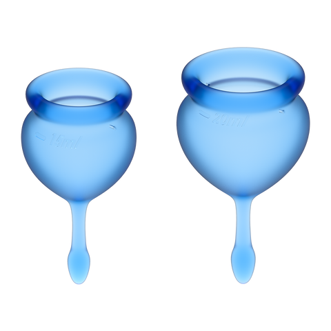 Satisfyer Feel Good Menstrual Cups Dark Blue