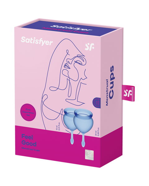 Satisfyer Feel Good Menstrual Cups Dark Blue