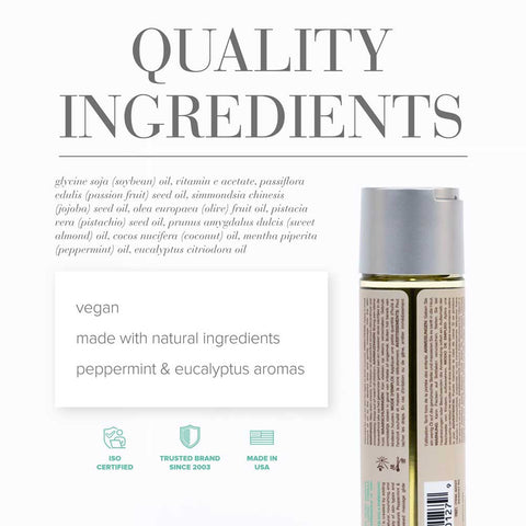 JO Naturals Peppermint & Eucalyptus Massage Oil 120ml