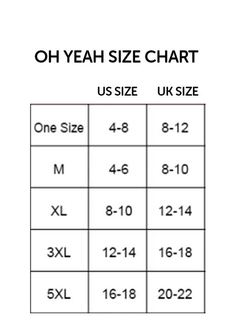 Oh Yeah Garter Panty P5201-3 - Red - XL