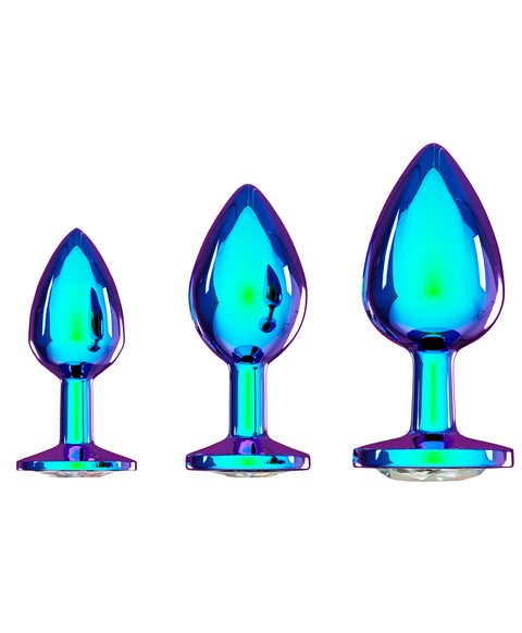 Ouch Venice Metal Butt Plug Set Iridesce
