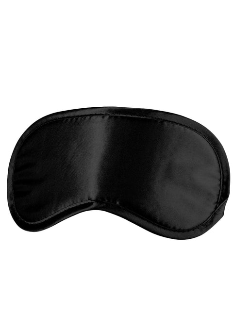 Ouch Black & White Satin Eye Mask Black