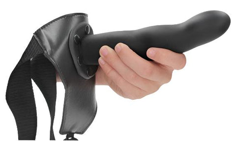 Ouch Curved Hollow Strap 8" Black