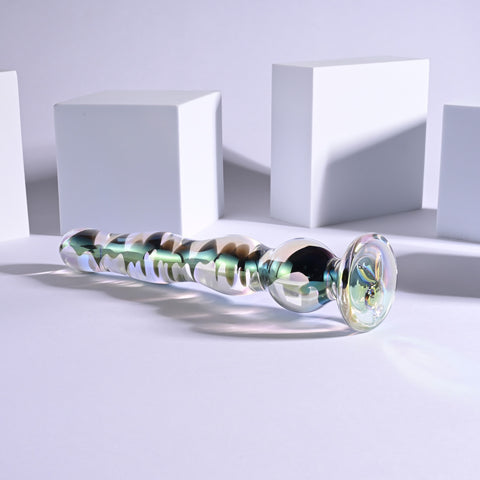 Playboy Jewels Wand Glass Dildo