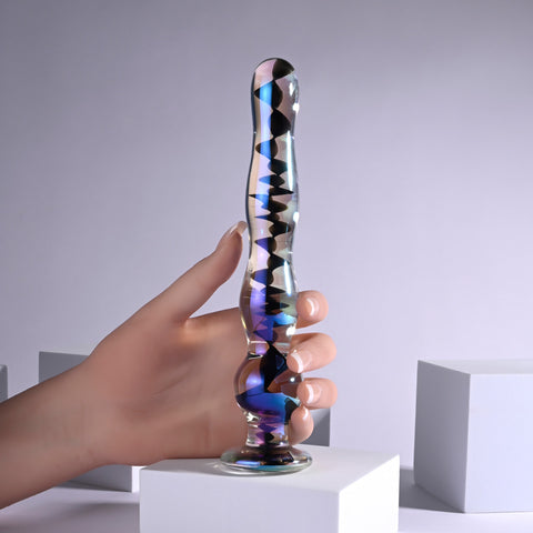 Playboy Jewels Wand Glass Dildo