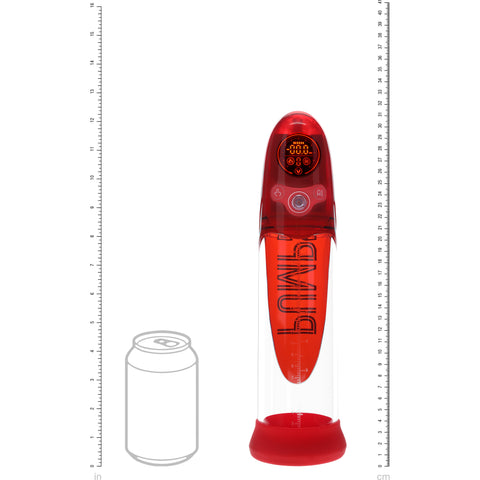 Pumped Aqua Pro Submersible Automatic AI Enabled Penis Pump Red