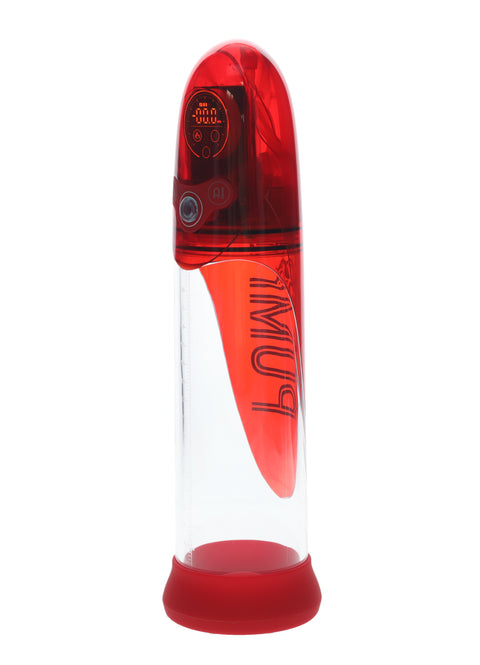 Pumped Aqua Pro Submersible Automatic AI Enabled Penis Pump Red
