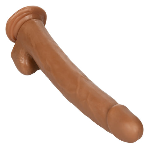 Cal Exotics Size Queen 12" Brown Dong w/ Balls