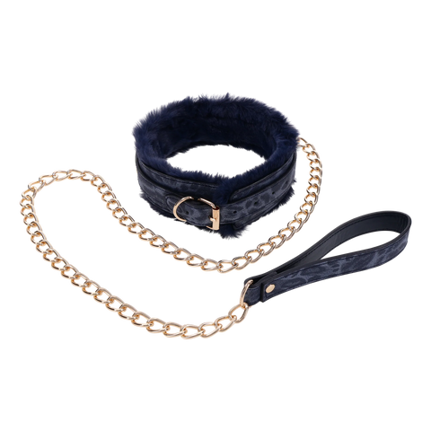 Sportsheets Cougar Fur Collar and Leash