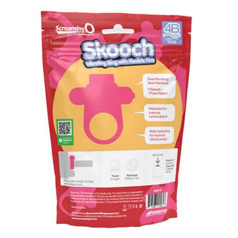 Screaming O Skooch Cock Ring Pink