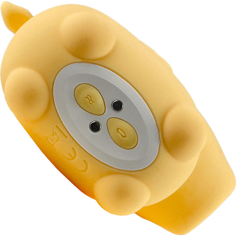 Unihorn Bean Blossom Flicking Silicone Clitoral Vibrator Yellow
