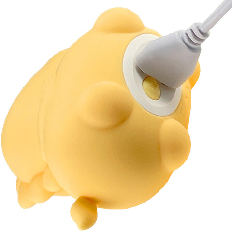 Unihorn Bean Blossom Flicking Silicone Clitoral Vibrator Yellow