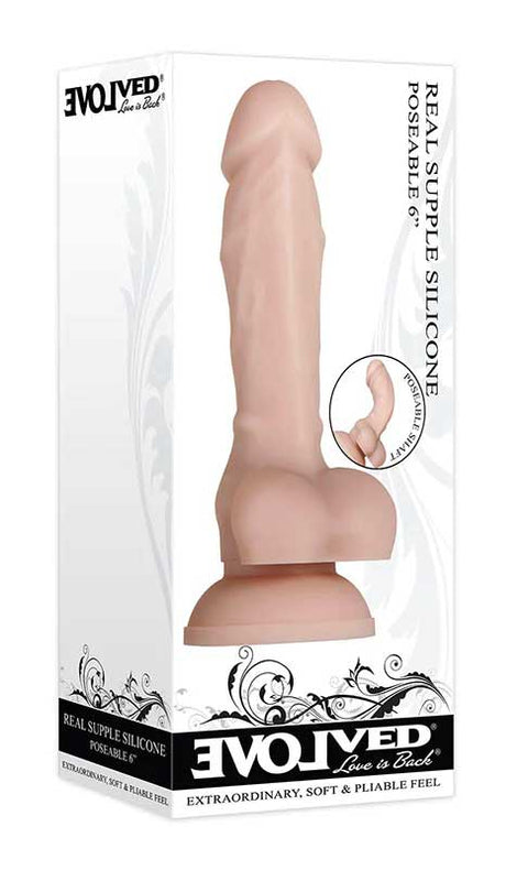 Evolved Real Supple Poseable Dong 6"