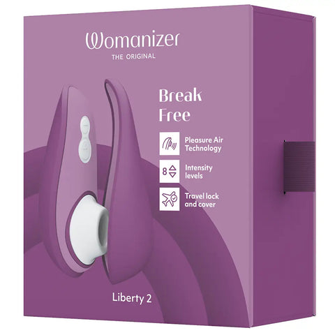 Womanizer Liberty 2 Travel Clitoral Suction Stimulator Purple