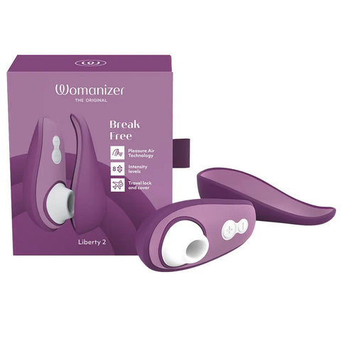 Womanizer Liberty 2 Travel Clitoral Suction Stimulator Purple