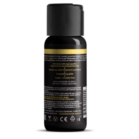 Wicked Vanilla + Sugarcane Massage Oil 120ml