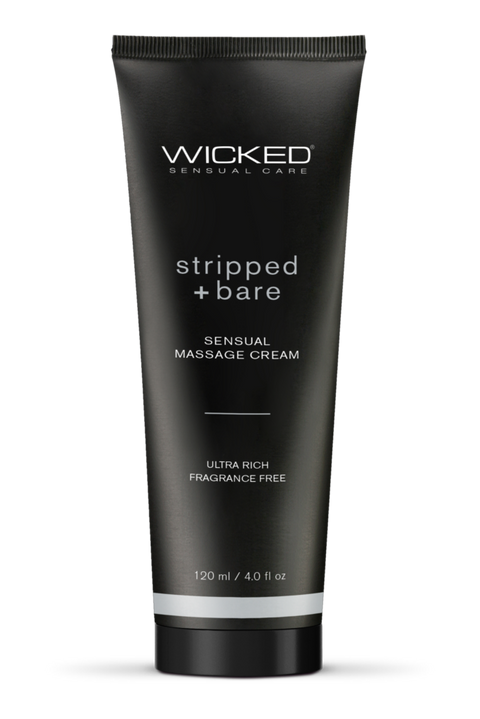 Wicked Stripped and Bare Massage Cream 120ml