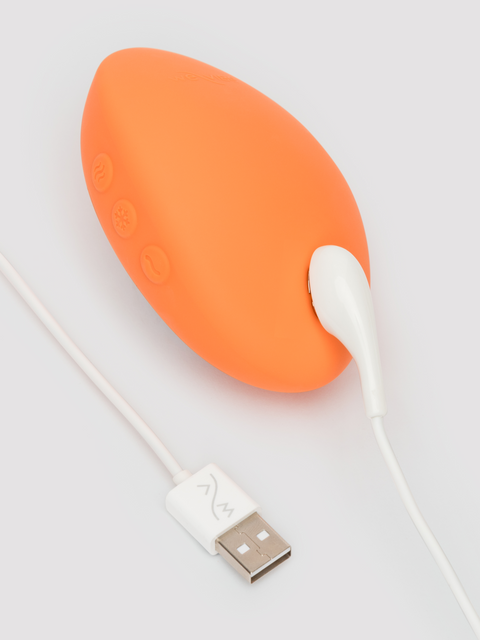 We Vibe Temp Heating and Cooling Clitoral Layon Vibrator Tangerine
