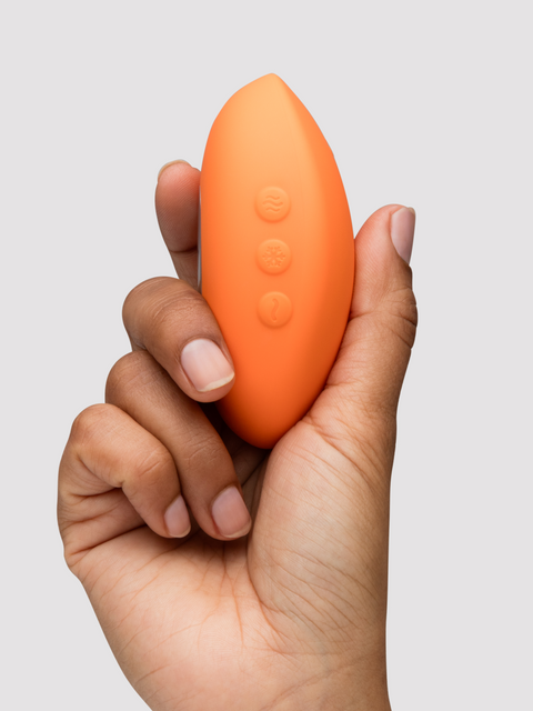 We Vibe Temp Heating and Cooling Clitoral Layon Vibrator Tangerine