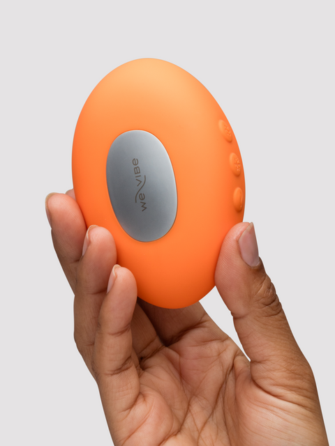 We Vibe Temp Heating and Cooling Clitoral Layon Vibrator Tangerine