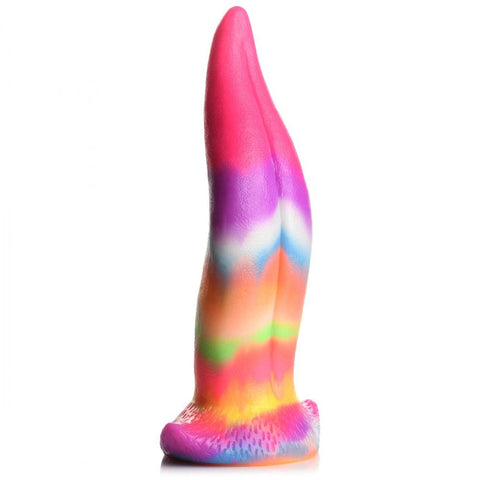Creature Cocks Unicorn Kiss 8.4" Tongue Glow-In-The-Dark Silicone Dildo