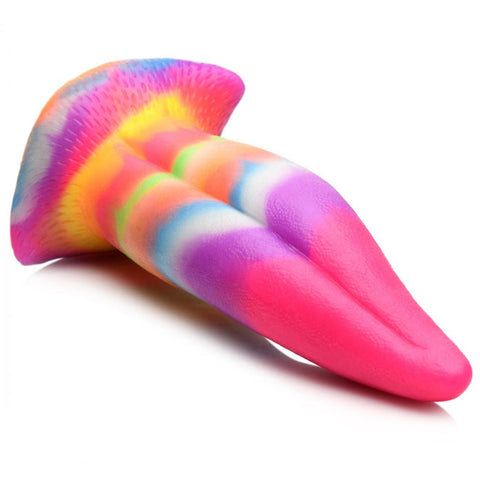 Creature Cocks Unicorn Kiss 8.4" Tongue Glow-In-The-Dark Silicone Dildo