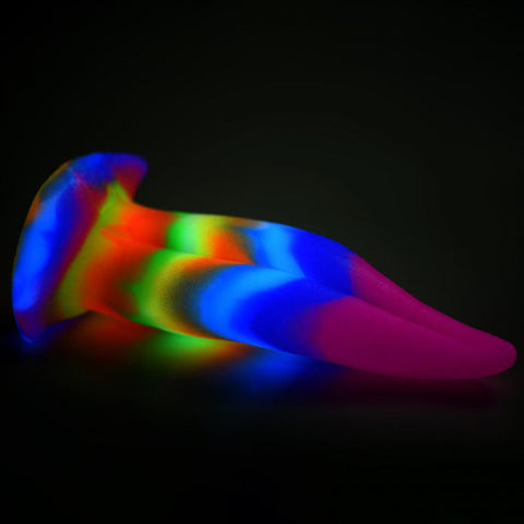 Creature Cocks Unicorn Kiss 8.4" Tongue Glow-In-The-Dark Silicone Dildo