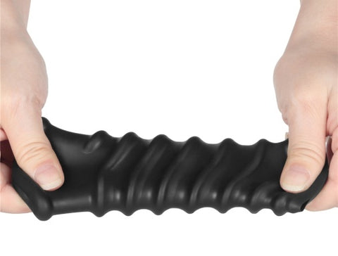 Lovetoy Knights Spiral Vibro Ring - Black