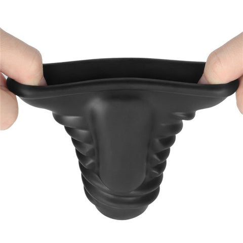 Lovetoy Knights Spiral Vibro Ring - Black