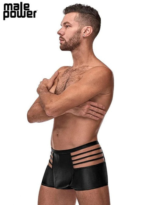 Male Power Cage Matte Black Short Black L - 121261