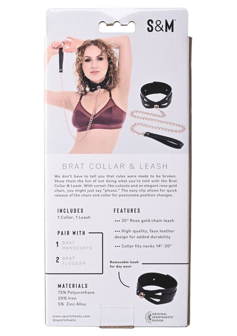 S&M Brat Collar & Leash