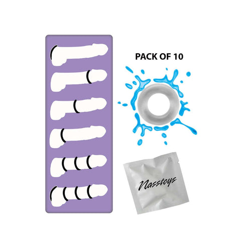 My Ten Erection Rings Clear - Pack of 10