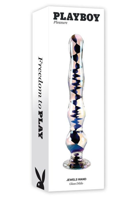 Playboy Jewels Wand Glass Dildo