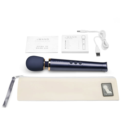 Le Wand Petite Rechargable Massager Navy